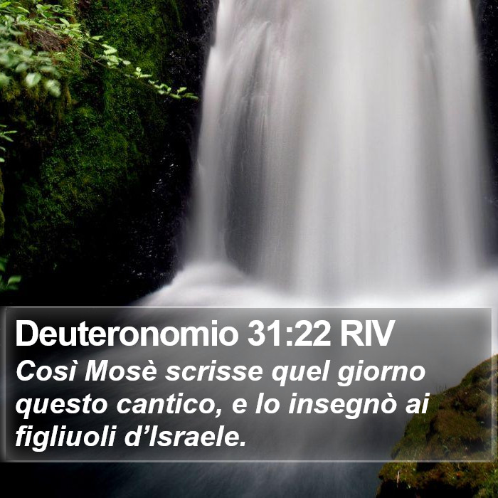 Deuteronomio 31:22 RIV Bible Study