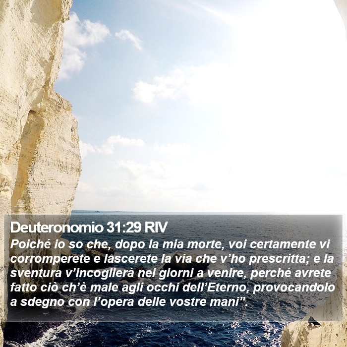 Deuteronomio 31:29 RIV Bible Study