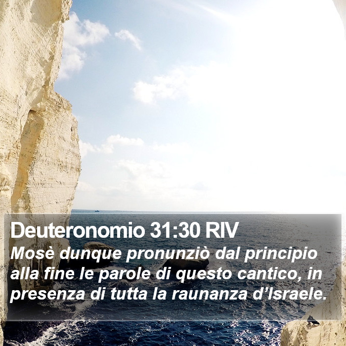 Deuteronomio 31:30 RIV Bible Study