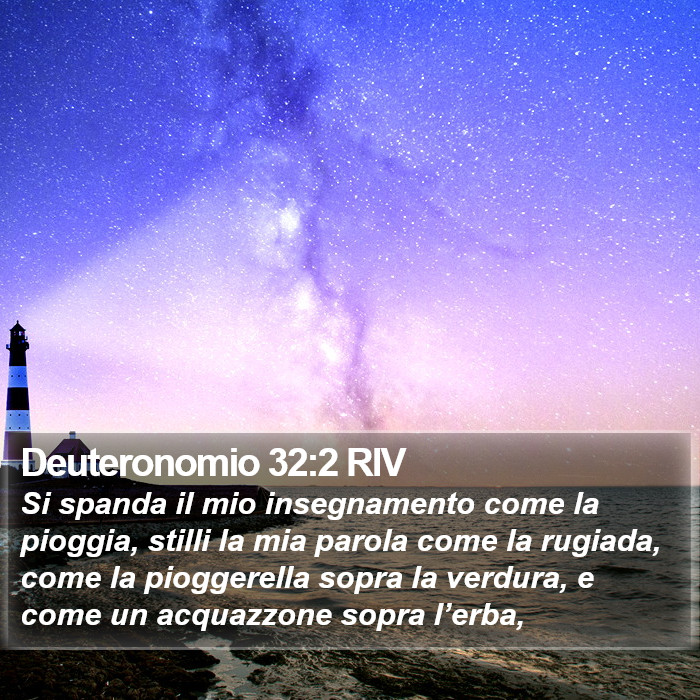 Deuteronomio 32:2 RIV Bible Study