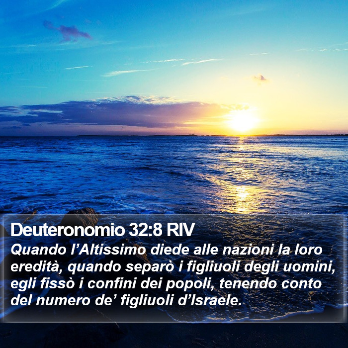 Deuteronomio 32:8 RIV Bible Study