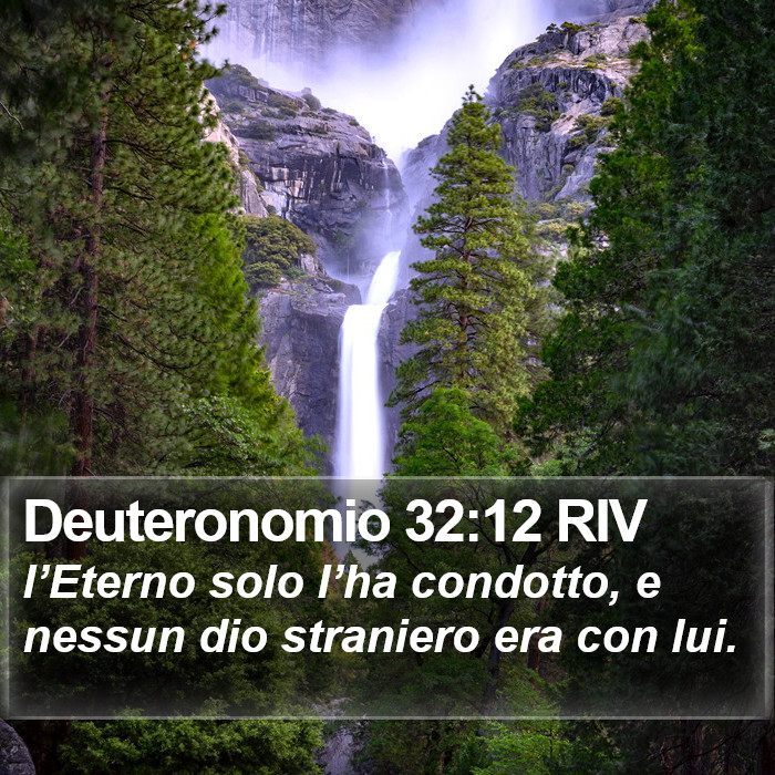 Deuteronomio 32:12 RIV Bible Study