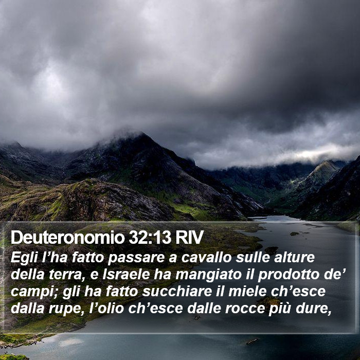 Deuteronomio 32:13 RIV Bible Study