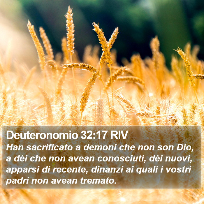 Deuteronomio 32:17 RIV Bible Study