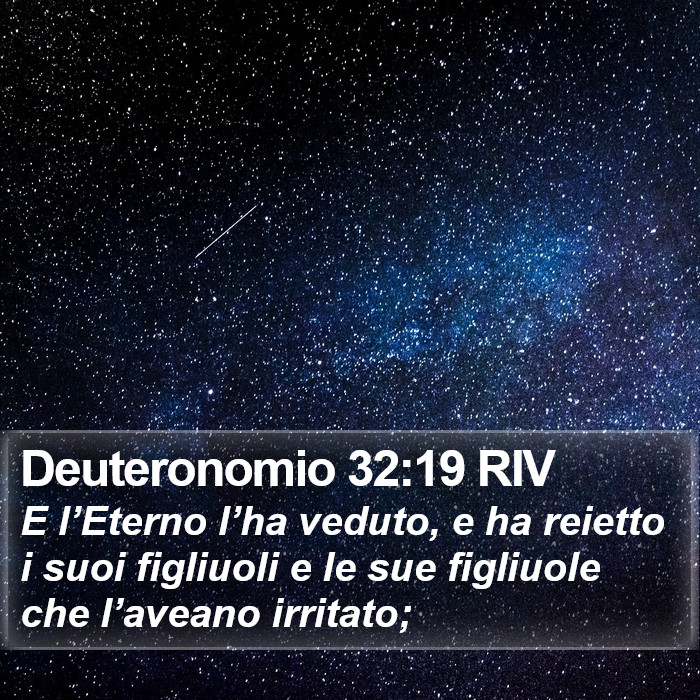 Deuteronomio 32:19 RIV Bible Study