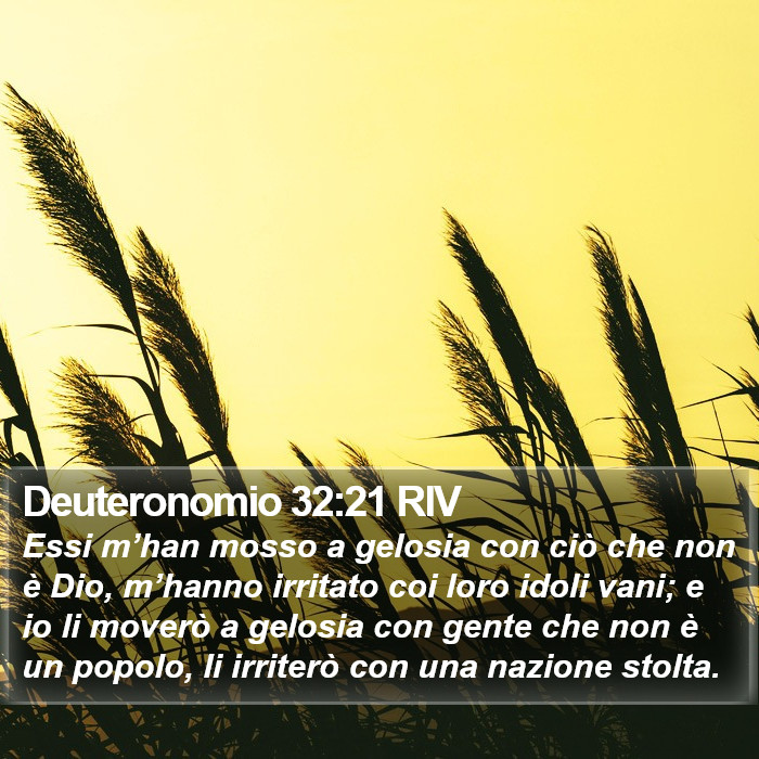 Deuteronomio 32:21 RIV Bible Study