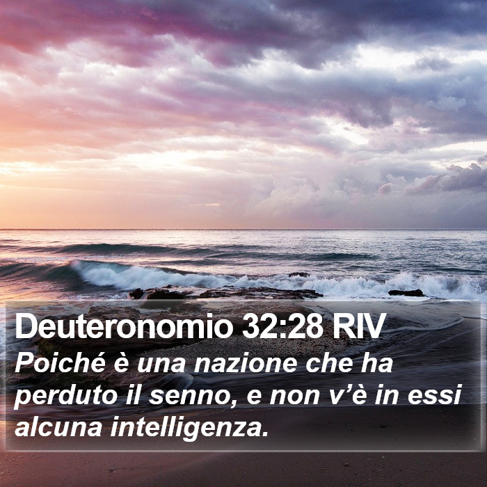 Deuteronomio 32:28 RIV Bible Study