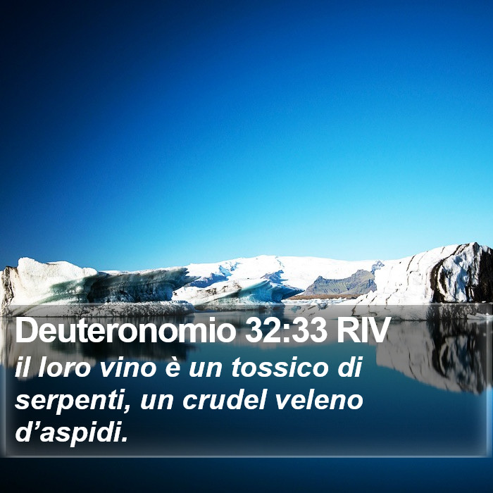 Deuteronomio 32:33 RIV Bible Study