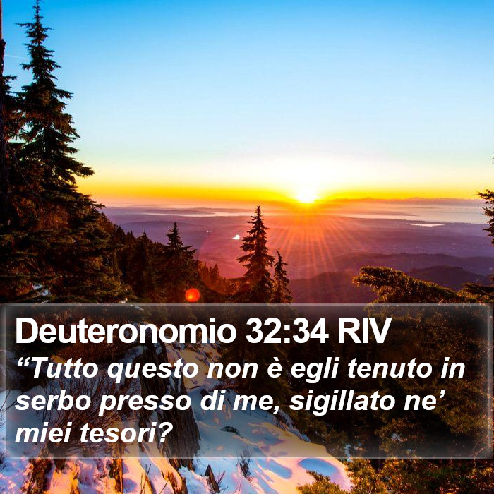 Deuteronomio 32:34 RIV Bible Study