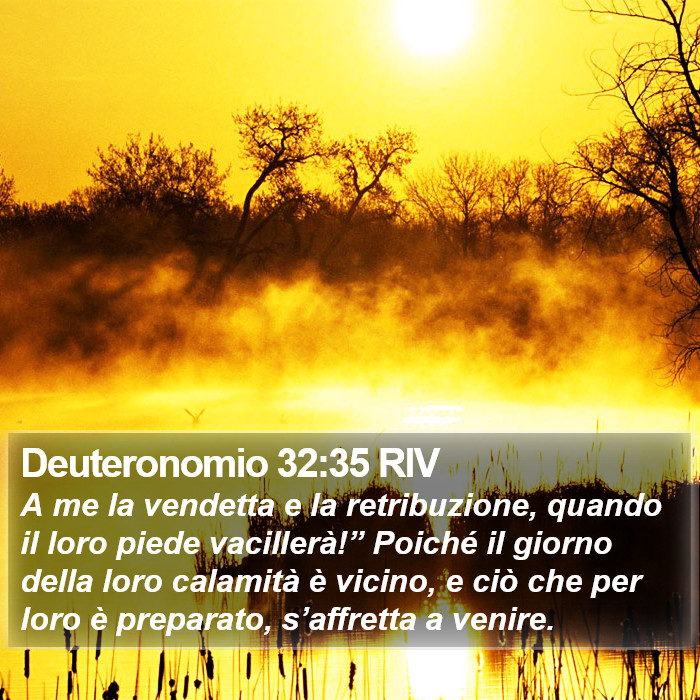 Deuteronomio 32:35 RIV Bible Study