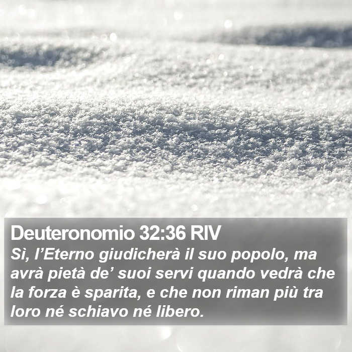 Deuteronomio 32:36 RIV Bible Study