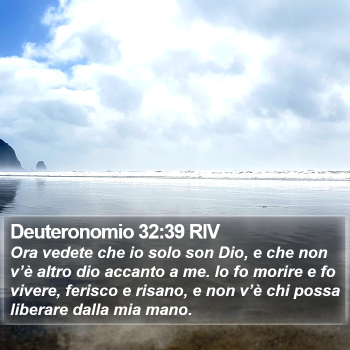 Deuteronomio 32:39 RIV Bible Study