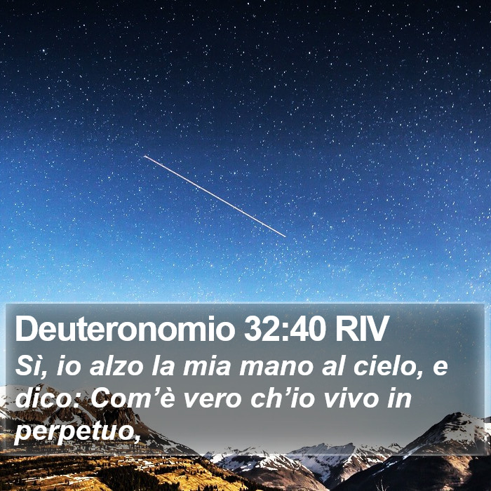 Deuteronomio 32:40 RIV Bible Study