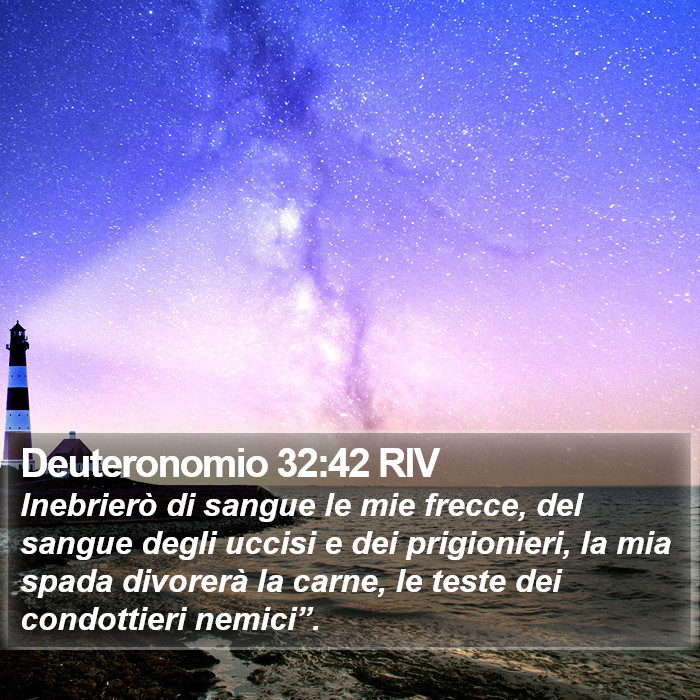 Deuteronomio 32:42 RIV Bible Study