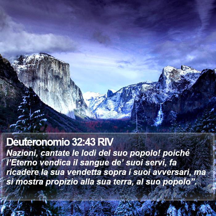 Deuteronomio 32:43 RIV Bible Study