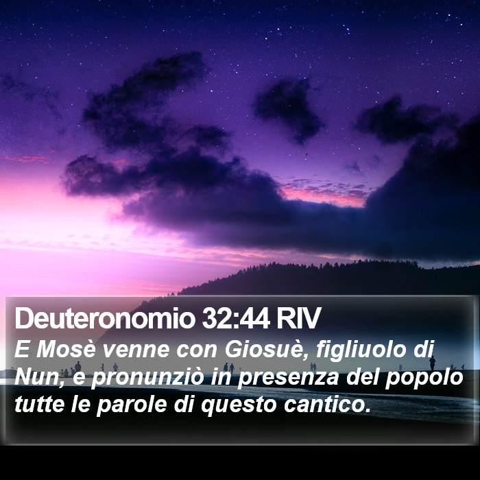 Deuteronomio 32:44 RIV Bible Study