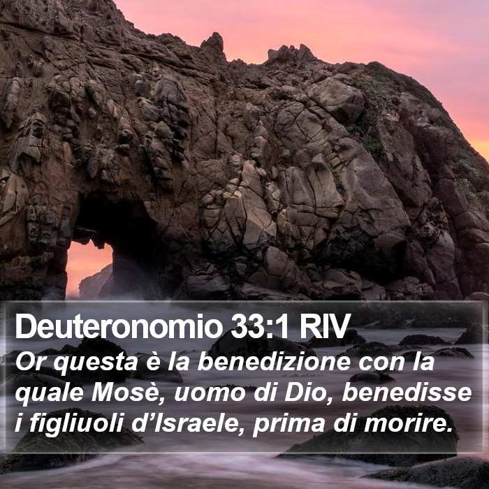 Deuteronomio 33:1 RIV Bible Study