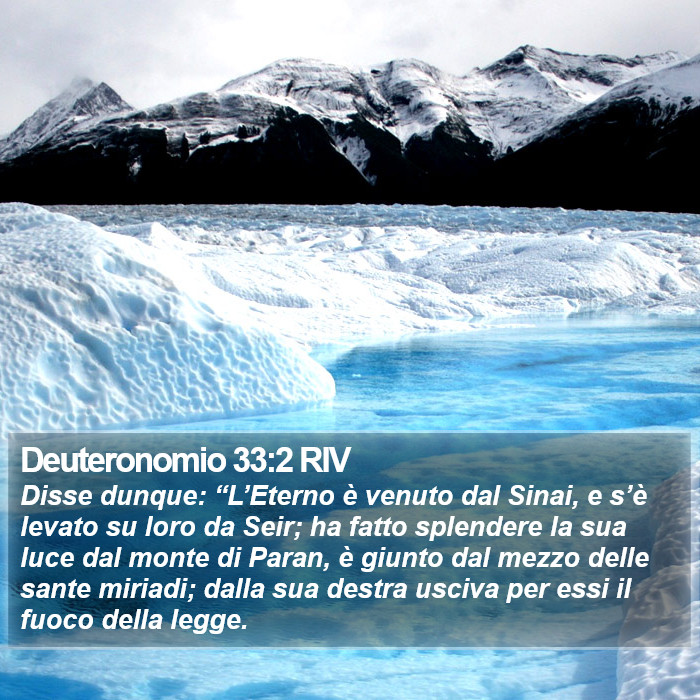 Deuteronomio 33:2 RIV Bible Study