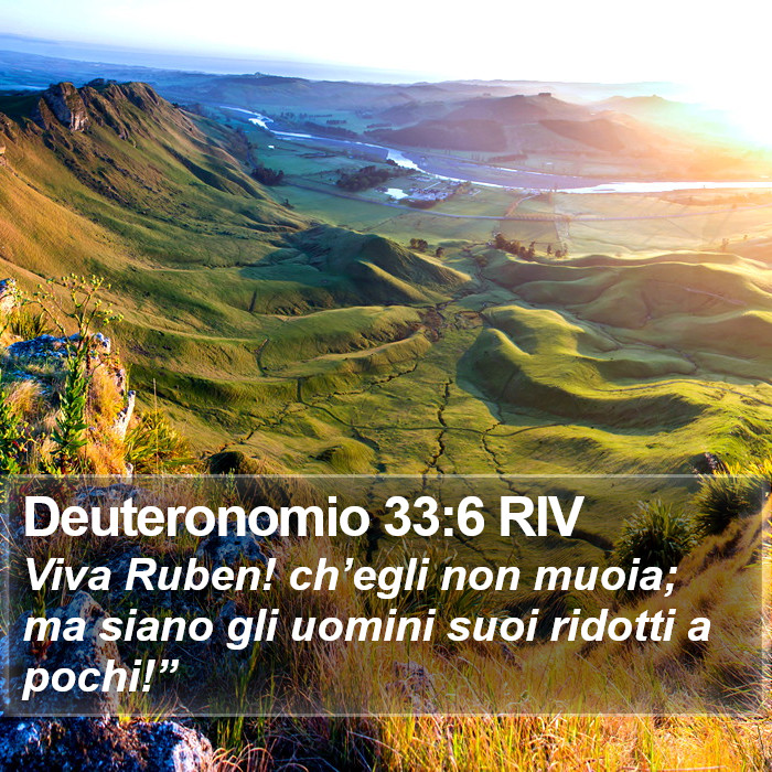 Deuteronomio 33:6 RIV Bible Study