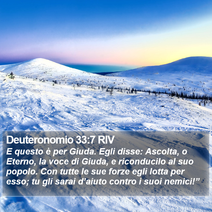 Deuteronomio 33:7 RIV Bible Study