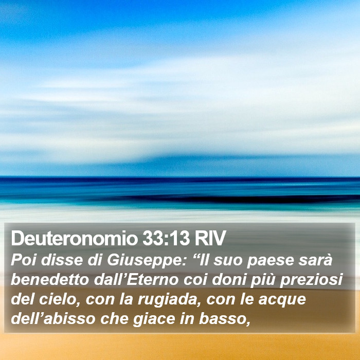 Deuteronomio 33:13 RIV Bible Study