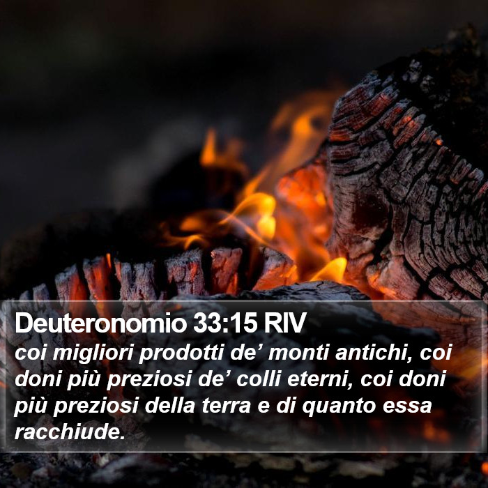 Deuteronomio 33:15 RIV Bible Study