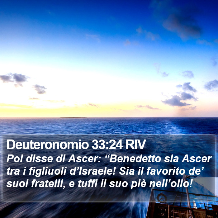 Deuteronomio 33:24 RIV Bible Study