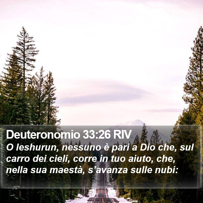 Deuteronomio 33:26 RIV Bible Study