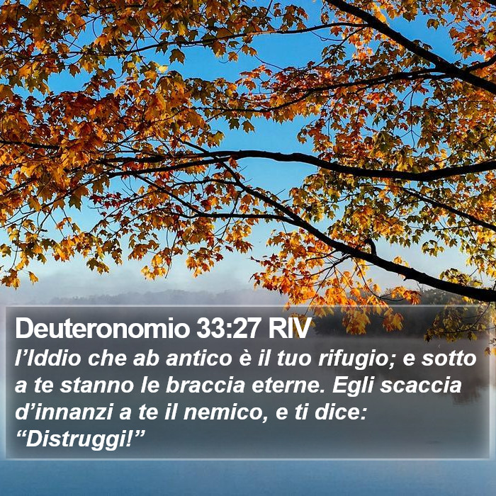 Deuteronomio 33:27 RIV Bible Study