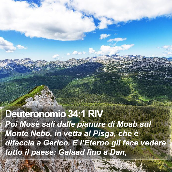 Deuteronomio 34:1 RIV Bible Study