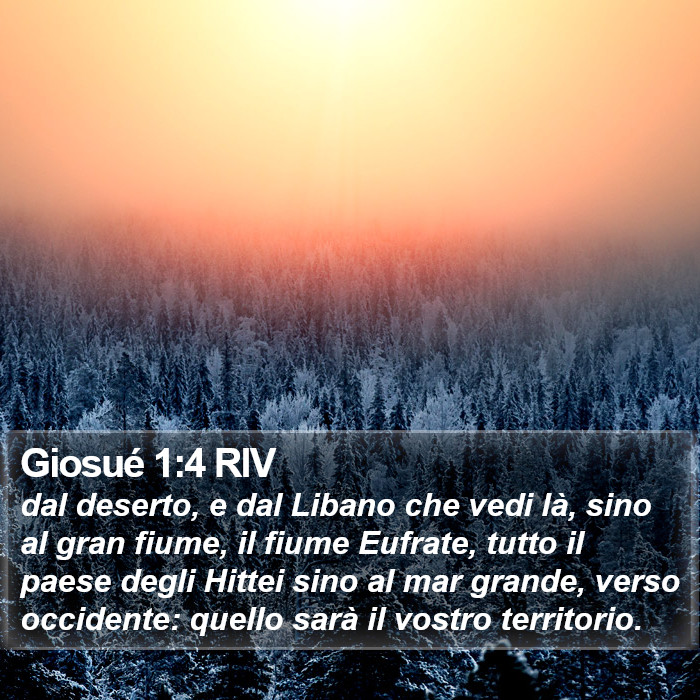 Giosué 1:4 RIV Bible Study