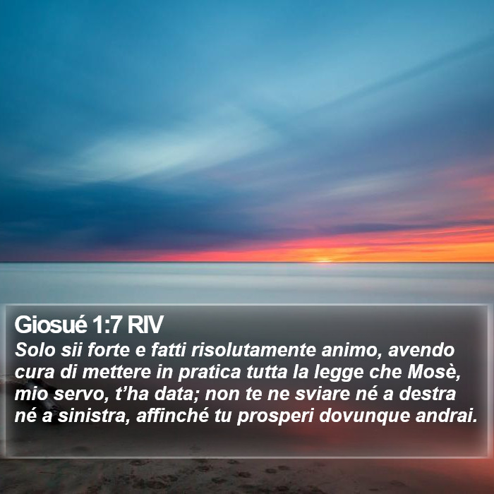 Giosué 1:7 RIV Bible Study