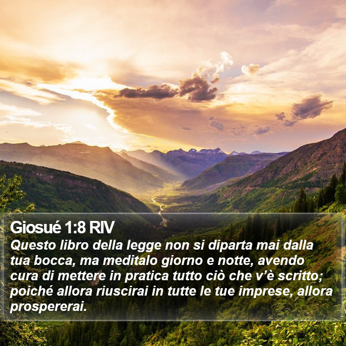 Giosué 1:8 RIV Bible Study