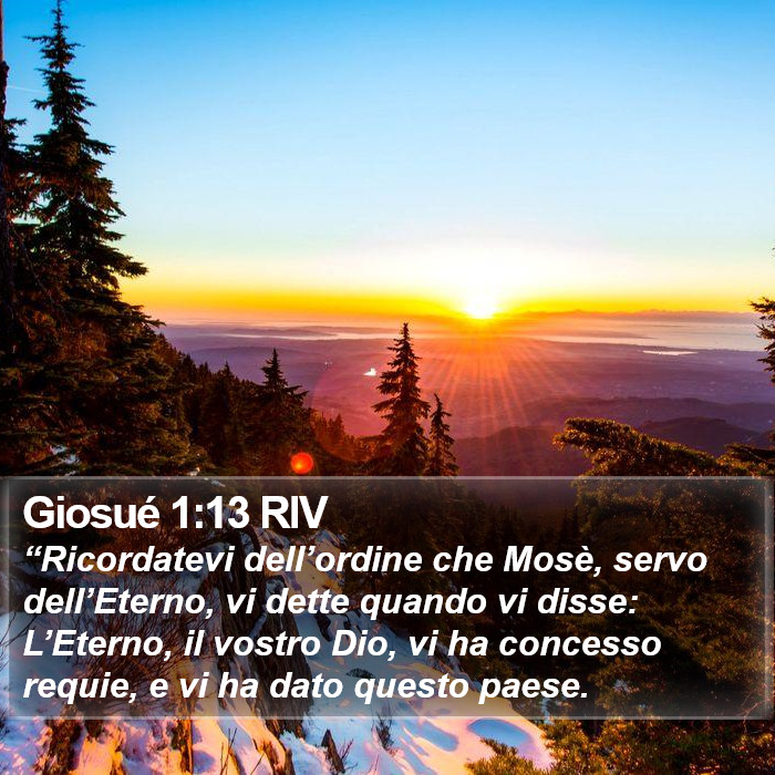 Giosué 1:13 RIV Bible Study