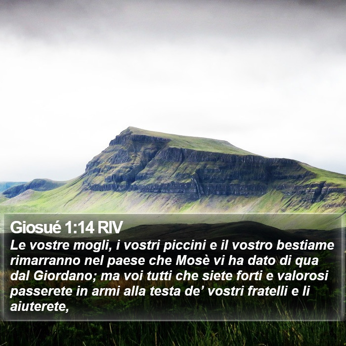 Giosué 1:14 RIV Bible Study