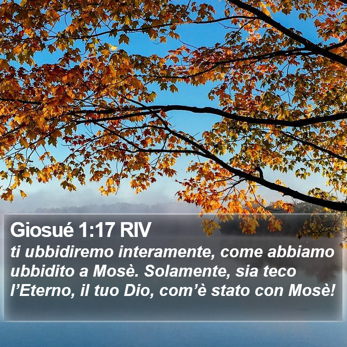 Giosué 1:17 RIV Bible Study