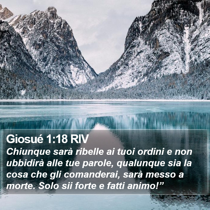 Giosué 1:18 RIV Bible Study