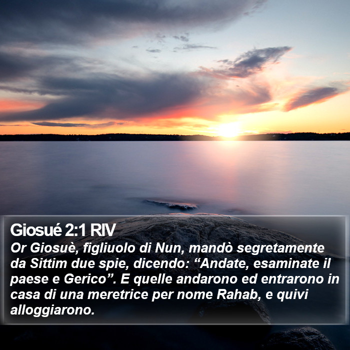 Giosué 2:1 RIV Bible Study