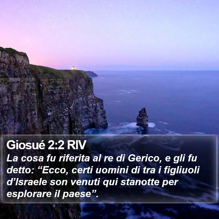 Giosué 2:2 RIV Bible Study