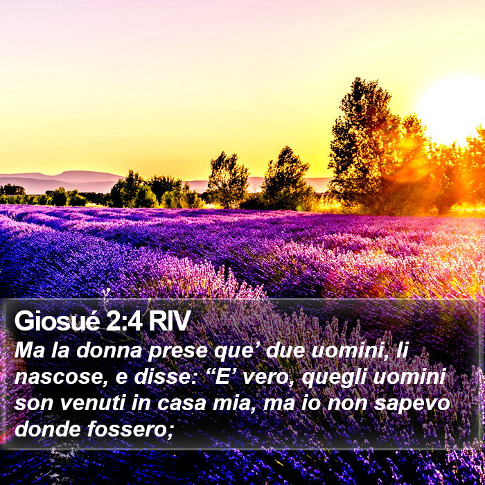 Giosué 2:4 RIV Bible Study