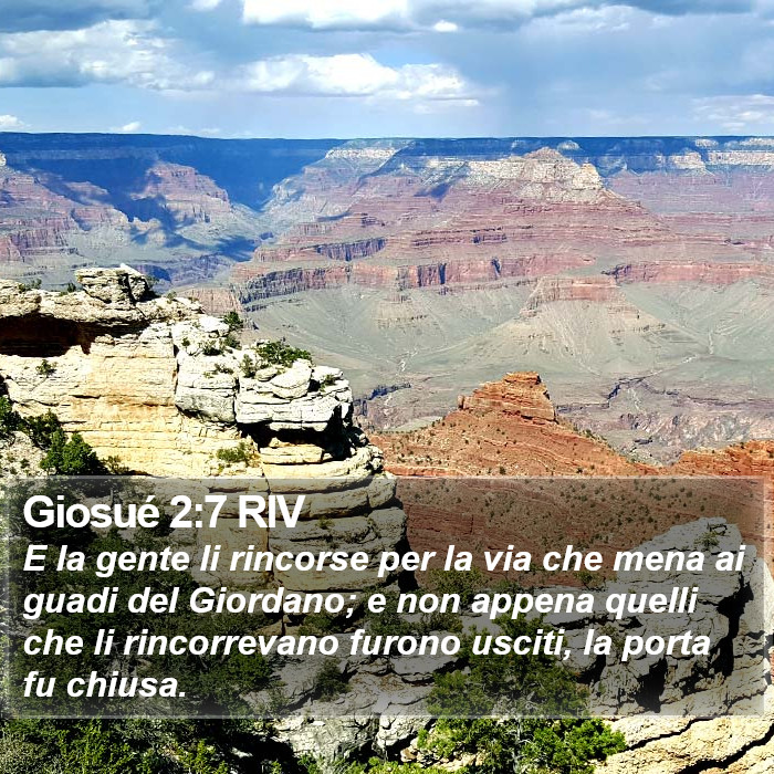 Giosué 2:7 RIV Bible Study