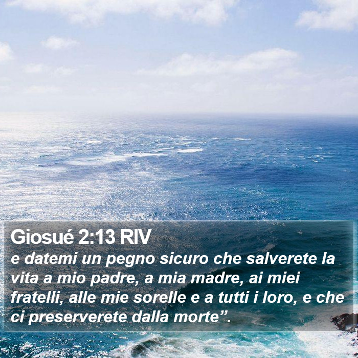 Giosué 2:13 RIV Bible Study