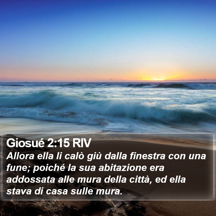 Giosué 2:15 RIV Bible Study