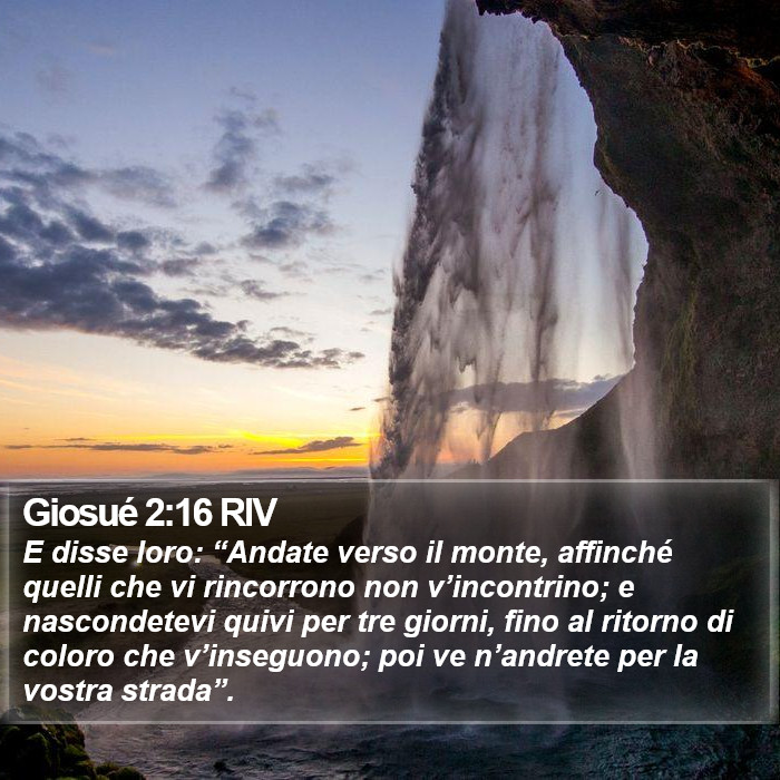 Giosué 2:16 RIV Bible Study