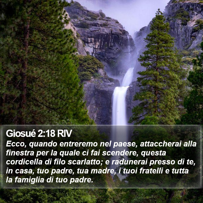 Giosué 2:18 RIV Bible Study