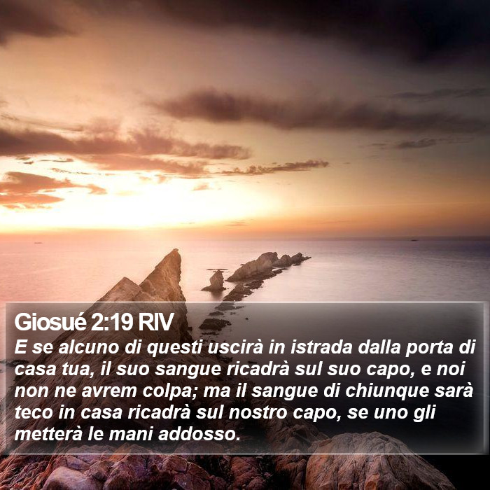 Giosué 2:19 RIV Bible Study