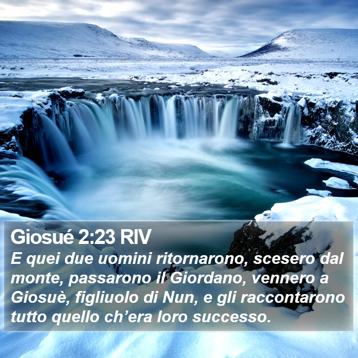 Giosué 2:23 RIV Bible Study