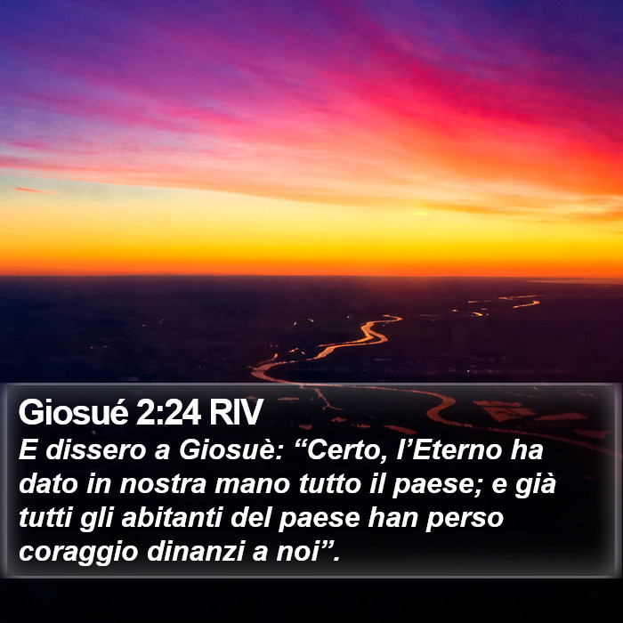 Giosué 2:24 RIV Bible Study