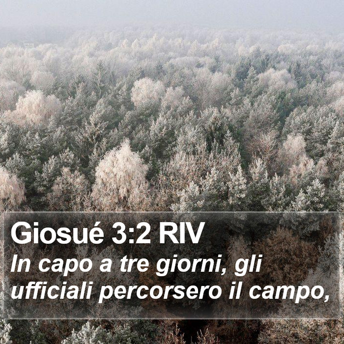 Giosué 3:2 RIV Bible Study