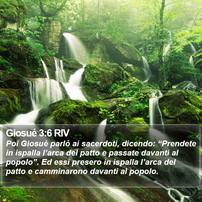 Giosué 3:6 RIV Bible Study